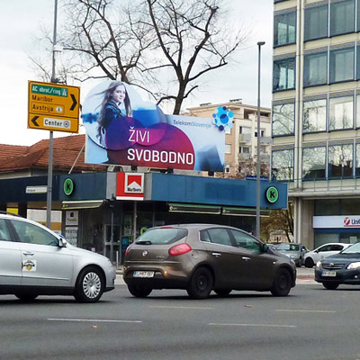 Oversize advertising